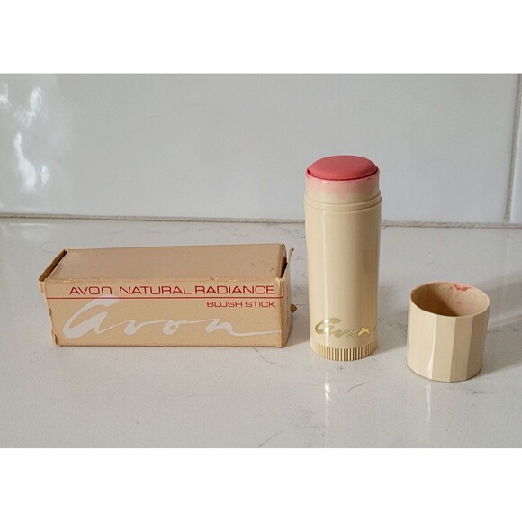 Avon Blush Sticks Natural Radiance Moon Roses 1988 Vintage New w Box READ - Picture 1 of 13